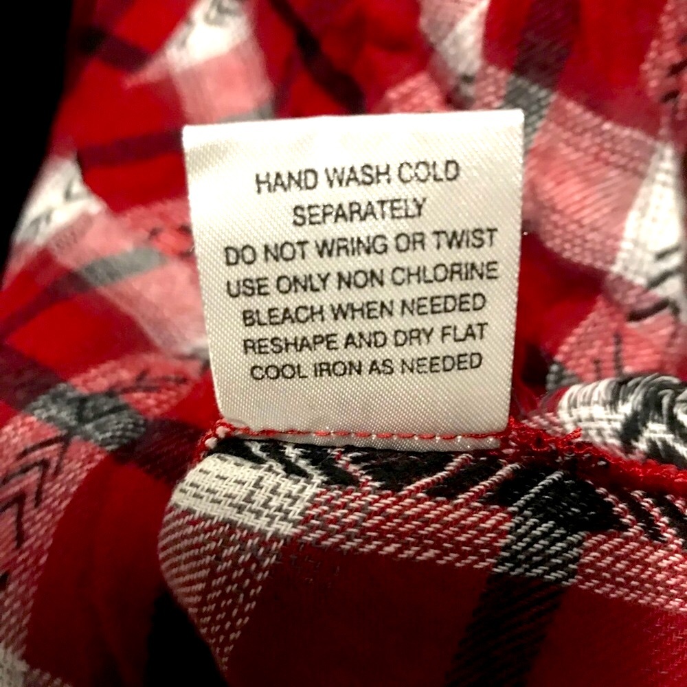 NWT Olive+Oak Women’s Boho Flannel & Plaid Fringe Button Down Cotton Top - Picture 15 of 15